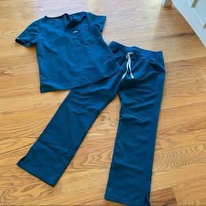Figs nurse scrub set Caribbean blue medium
